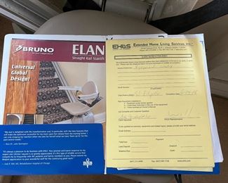 Single Rail Stair Lift Bruno 14 Stairs