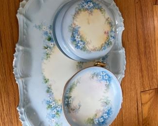 Antique Porcelain Dresser Set
