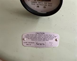 Sears  Avacado Green Pressure Cooker