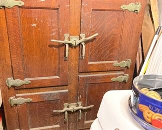 Antique Oak Refrigeraor