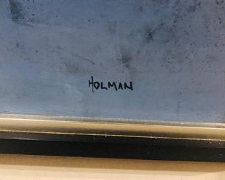 Canyon Land Robert Holman paintings signature