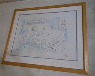 JOHN LENNON ART SIGNED BY YOKO ONO