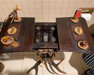 ANTLER Smoking Stand.  BLACK FOREST (? ) Possibly?