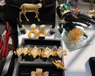 edouard rambard bracelet + Ciner Brooch