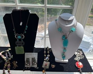 Chalcedony Drop Necklace