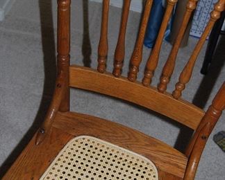 CANE SEAT CHAIRS - 1 OF 2