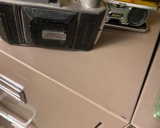 VINTAGE CAMERAS, FILING CABINETS