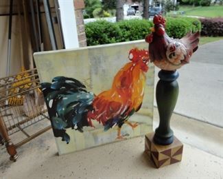 Jim Shore Chicken on a stand
