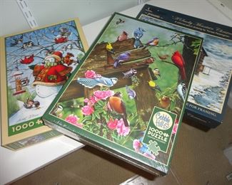Puzzles in the box and puzzles framed