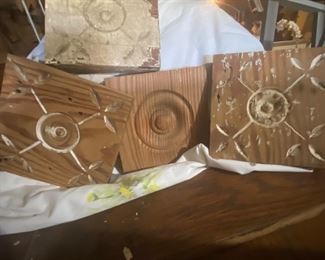 Plinth blocks to use on corners of your door and window trim.