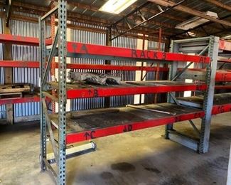 (1) SECTION OF PALLET RACK SHELVING