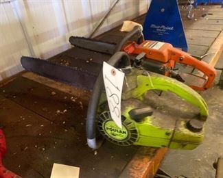  TWO CHAIN SAWS
