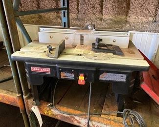  CRAFTSMAN ROUTER AND TABLE