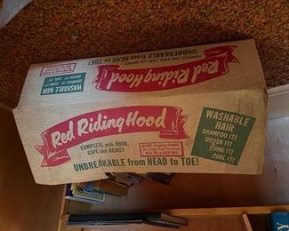 Vintage Red Riding Hood doll