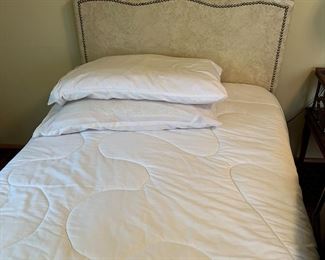 Twin headboard and mattress
