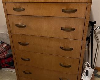 Vintage Superior Sleeprite metal tall chest of drawers