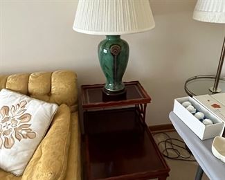 Occasional table and table lamp