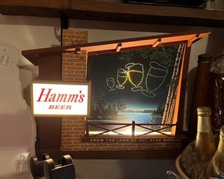 Vintage Hamm's Starry Skies lighted sign