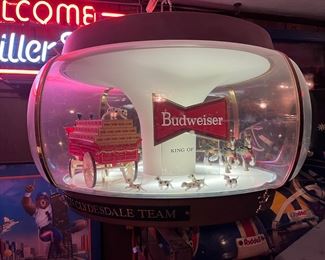 Budweiser Clydesdale carousel lighted sign
