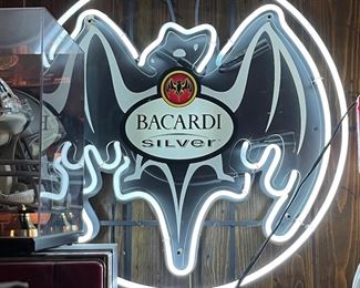 Bacardi neon sign