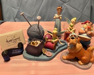 WDCC Peter Pan - Tinkerbell 2 piece Little Charmer, Nana, scroll, Mr. Smee and Wendy