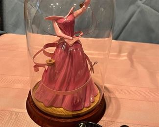 WDCC Sleeping Beauty dress under dome and scroll