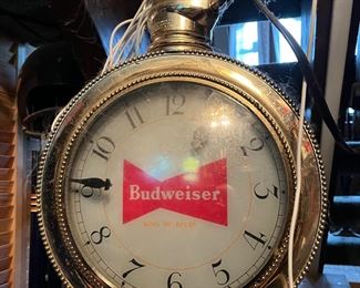 Budweiser rotating pocket watch 