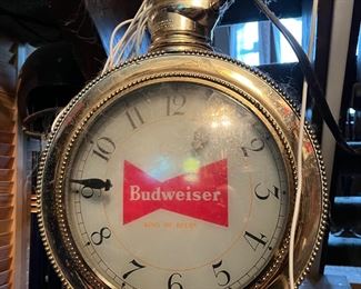 Budweiser rotating pocket watch