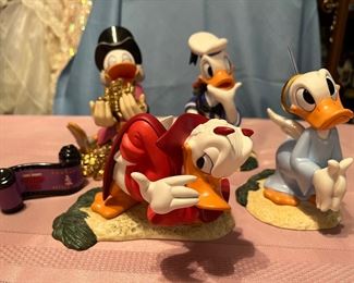 WDCC Donald Duck figures and scroll