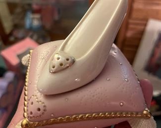Lenox Cinderella slipper salt and pepper set