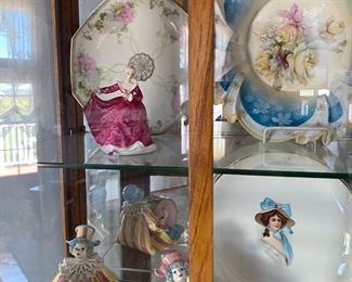 Beautiful fluted ornate bowl/ the clowns are no longer available..going w. family