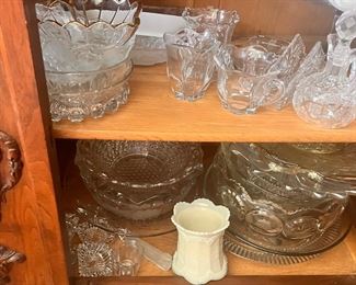 custard glass and pattern glass 