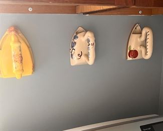 vintage iron wall pockets 