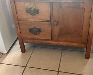 Oak wash stand 