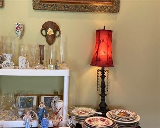 dishes and handpainted plates 