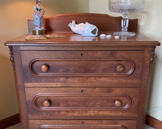 walnut commode 
