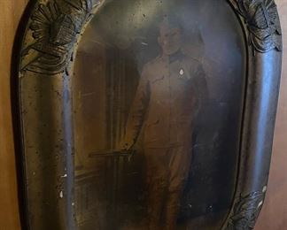 WW1 Gesso Framed Photograph