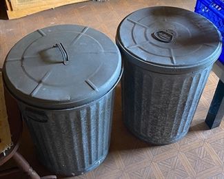 Metal Trash Cans