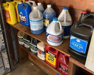 Antifreeze, Power Steering Fluid, Chemicals