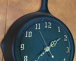 Cast Iron Skillet Clock