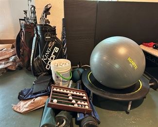 Golf Clubs & Exercise Equipment