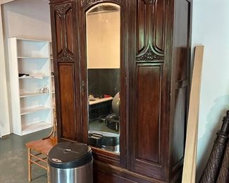 Antique Armoire with mirror