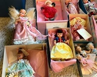 Madame Alexander Dolls in boxes