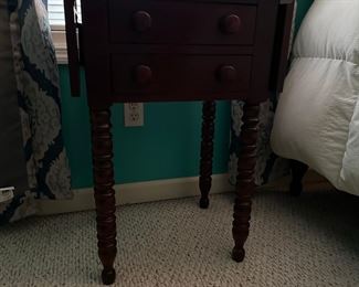 Drop leaf nightstand