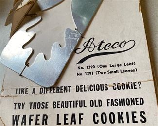 Vintage Wafer Leaf Cookies with Original packaging 