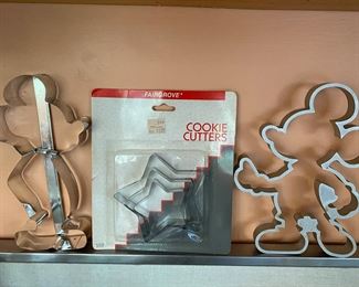 Large Vintage Disney Cookie Cutters, 