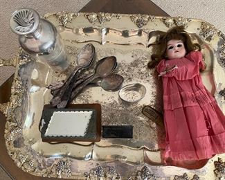 ANTIQUES!! Packed away in the antique Trunks!!