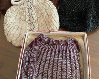 Antique Hand Beaded Bags