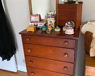 Vintage High Boy. Vintage Mirror