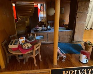 Vintage Mid Century Dollhouse Kitchen